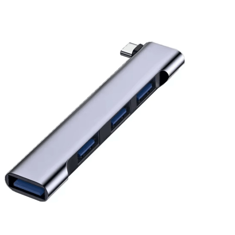 4 Port USB 30 Hub Type C High Speed Splitter 5Gbps Multiport Adapter 4