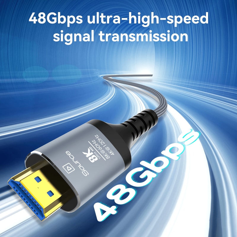 8K HDMI 21 Fiber Optic Cable 8K60Hz 4K120Hz Ultra High Speed 4