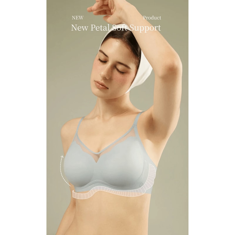 SUJIIN Seamless Push Up Bra Wireless Supportive Everyday Bralette 1