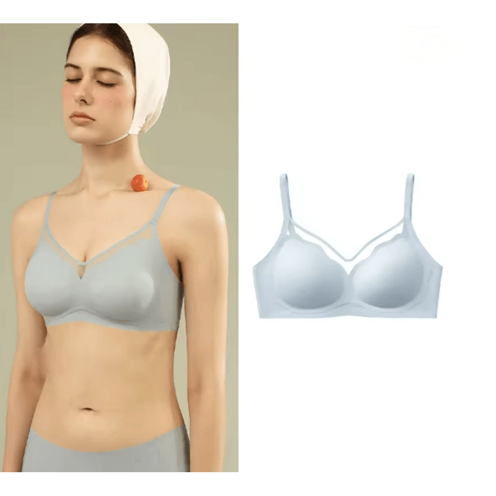 SUJIIN Seamless Push Up Bra Wireless Supportive Everyday Bralette 5