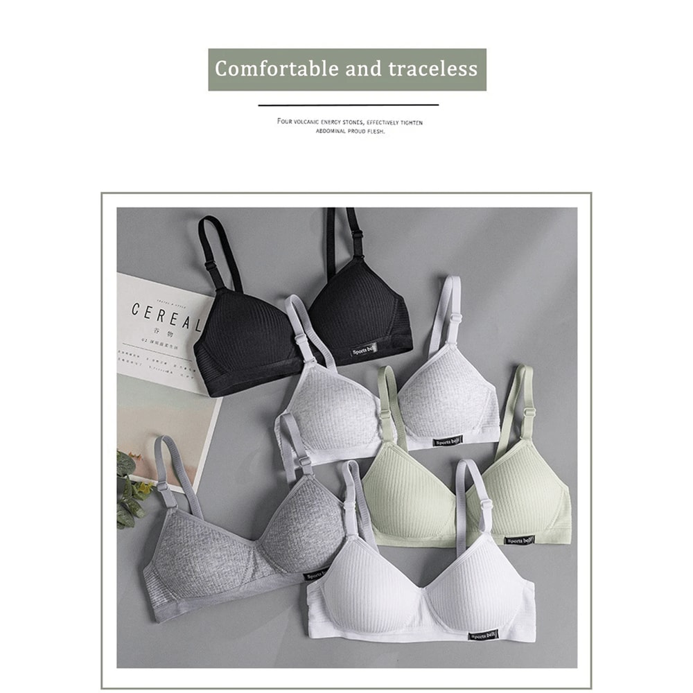 FallSweet Cotton Wireless Bra Seamless Push Up Comfort Bra For Women 0