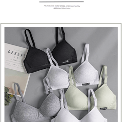 fallsweet cotton wireless bra seamless push up comfort bra for women