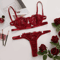 Fairy Embroidery Lace Lingerie Set Push Up Transparent Bra And Briefs 2