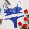 Fairy Embroidery Lace Lingerie Set Push Up Transparent Bra And Briefs 5