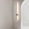 Modern LED Long Wall Light Minimalist Black Bedside Sconce 0