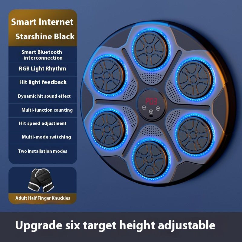 RhythmStrike Smart Music Boxing Trainer WallMounted Bluetooth Punch Pad For Home Fitness Reaction 5