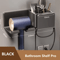 Wall Mounted Hair Dryer Holder Bathroom Organizer Shelf 5