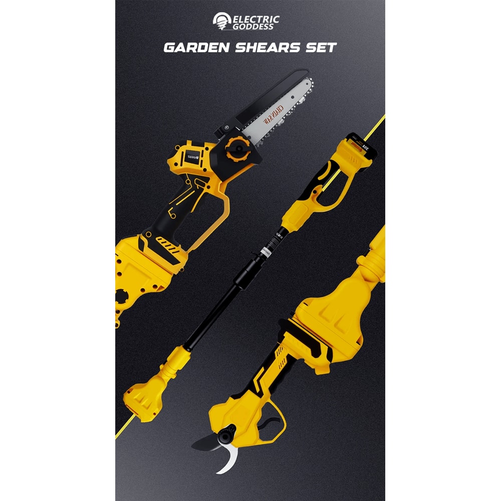 6 Inch Brushless Electric Pole Chainsaw For Dewalt 20V Battery 0