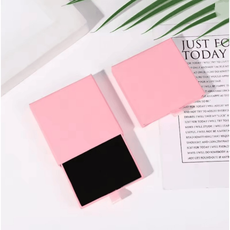 Thick Kraft Paper Drawer Jewelry Box With Sponge Insert 14