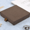 Thick Kraft Paper Drawer Jewelry Box With Sponge Insert 1