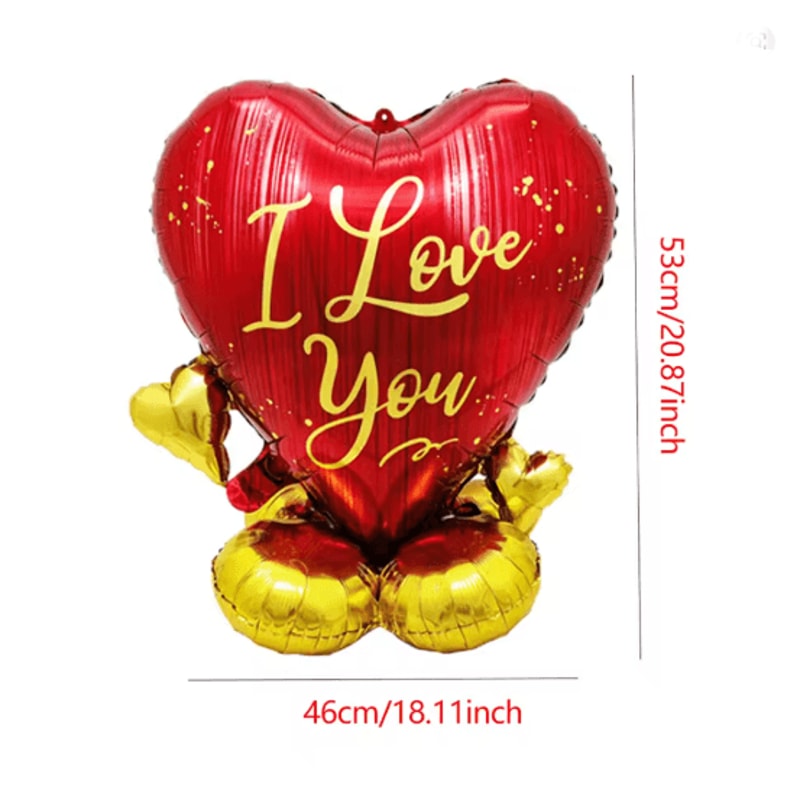 40 Inch Giant Heart Foil Balloon For Valentine And Wedding Decor 2