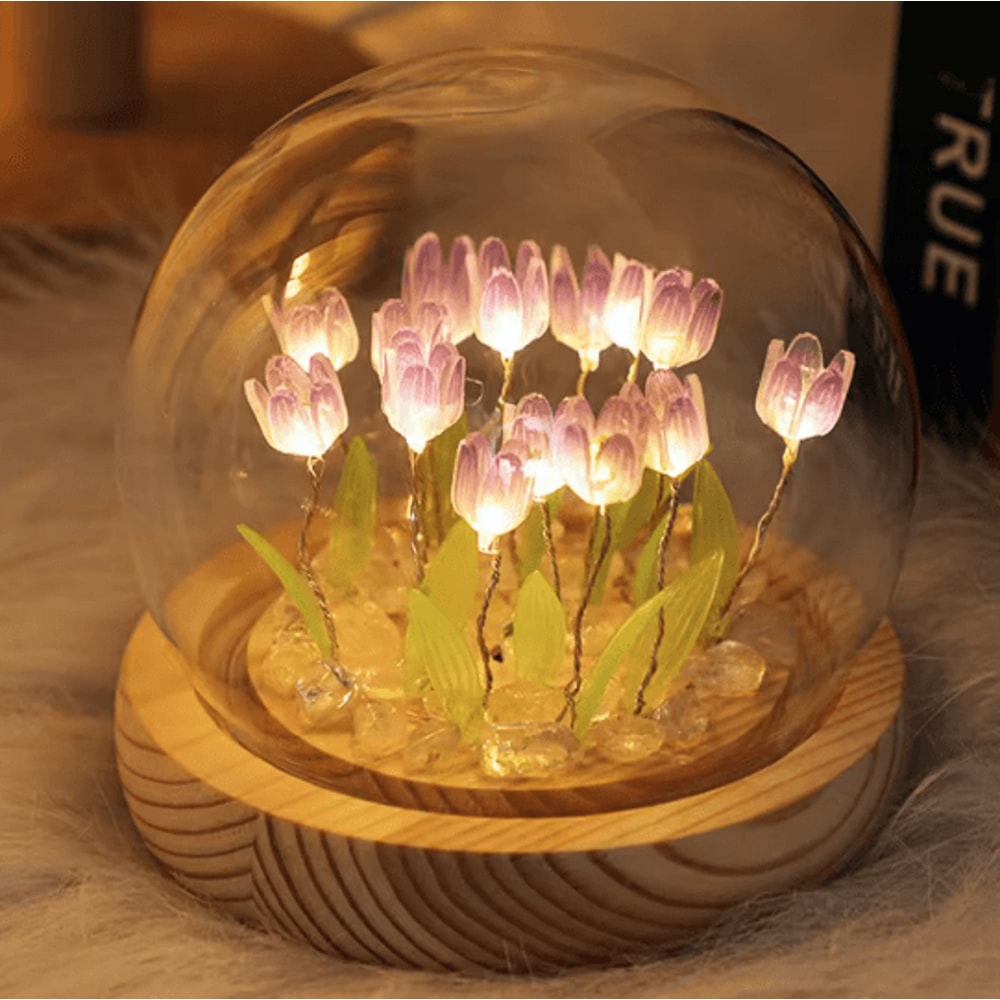 Tulip Night Light DIY Flower Table Lamp For Cozy Bedroom Decor 3