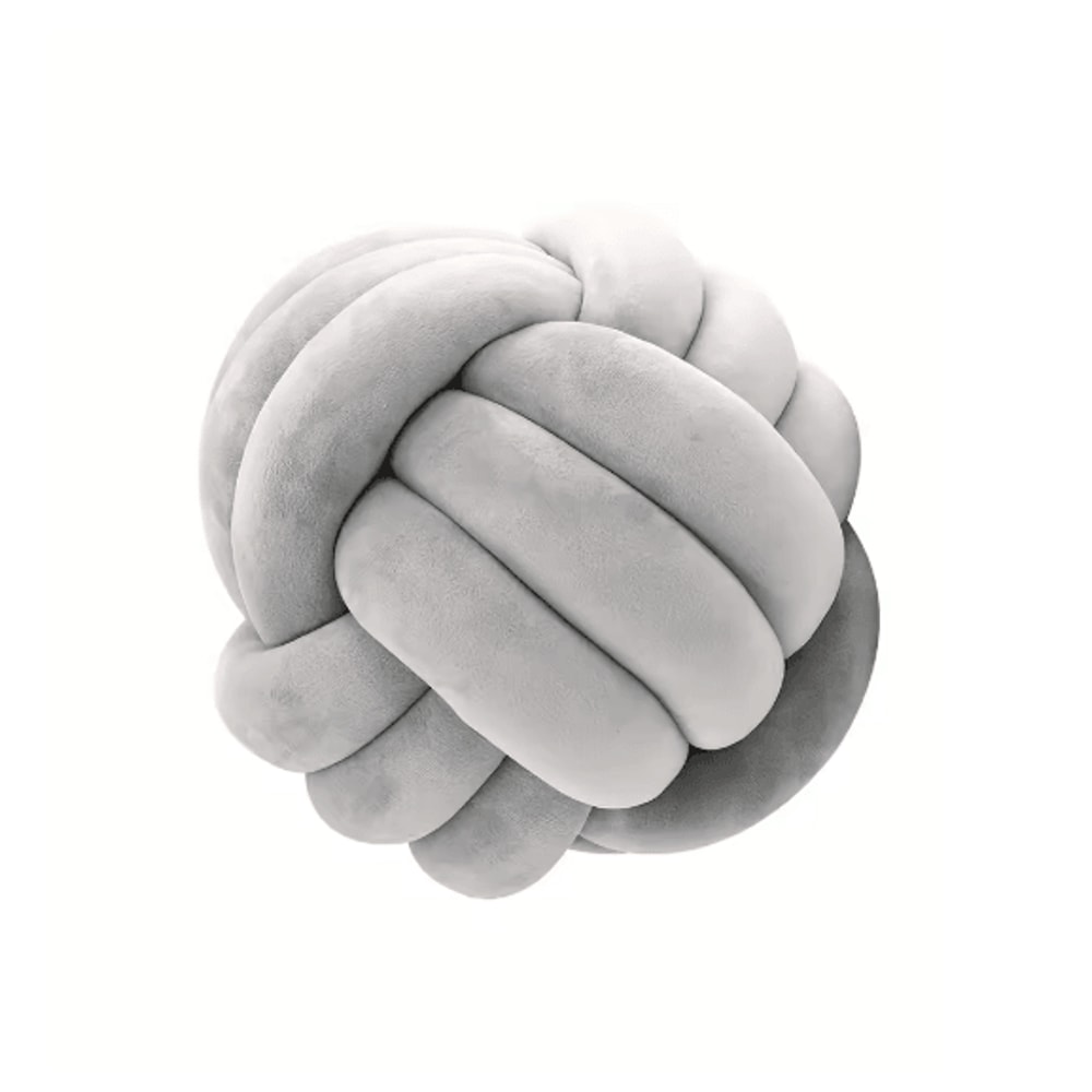 Cozy Knotted Ball Pillow Plush Decorative Cushion For Sofa And Gaming Chair 3