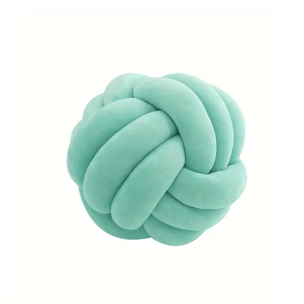 Cozy Knotted Ball Pillow Plush Decorative Cushion For Sofa And Gaming Chair 4
