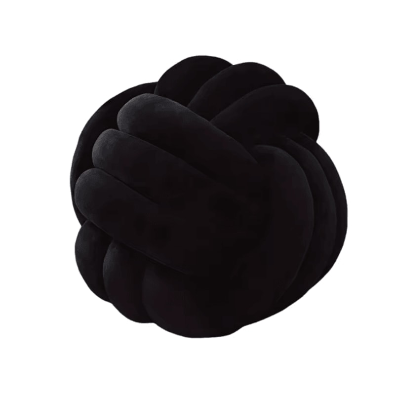 Cozy Knotted Ball Pillow Plush Decorative Cushion For Sofa And Gaming Chair 5