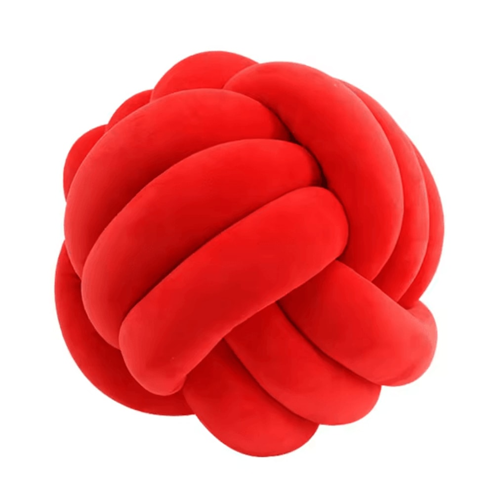 Cozy Knotted Ball Pillow Plush Decorative Cushion For Sofa And Gaming Chair 6