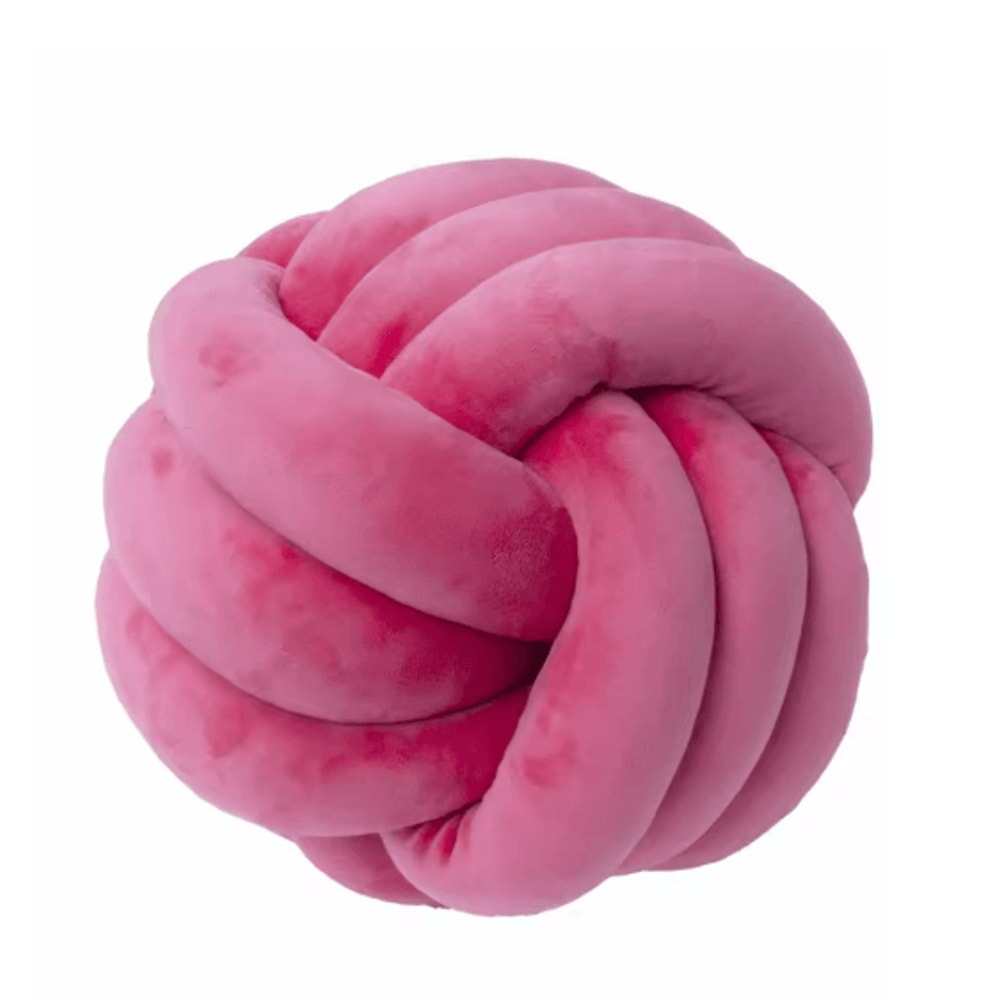 Cozy Knotted Ball Pillow Plush Decorative Cushion For Sofa And Gaming Chair 7