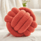 Round Knot Throw Pillow Soft Knotted Ball Cushion For Sofa And Bed 2