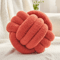 Round Knot Throw Pillow Soft Knotted Ball Cushion For Sofa And Bed 2