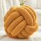 Round Knot Throw Pillow Soft Knotted Ball Cushion For Sofa And Bed 5