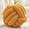 Round Knot Throw Pillow Soft Knotted Ball Cushion For Sofa And Bed 5