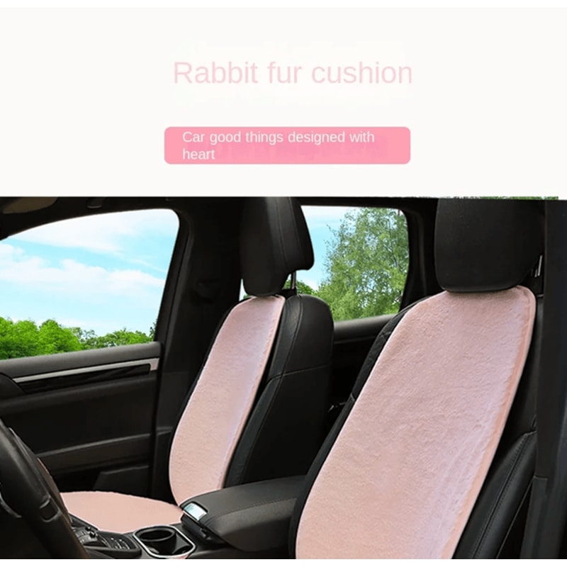Winter Plush Car Seat Cushion Thick Velvet Warm Seat Pad 0