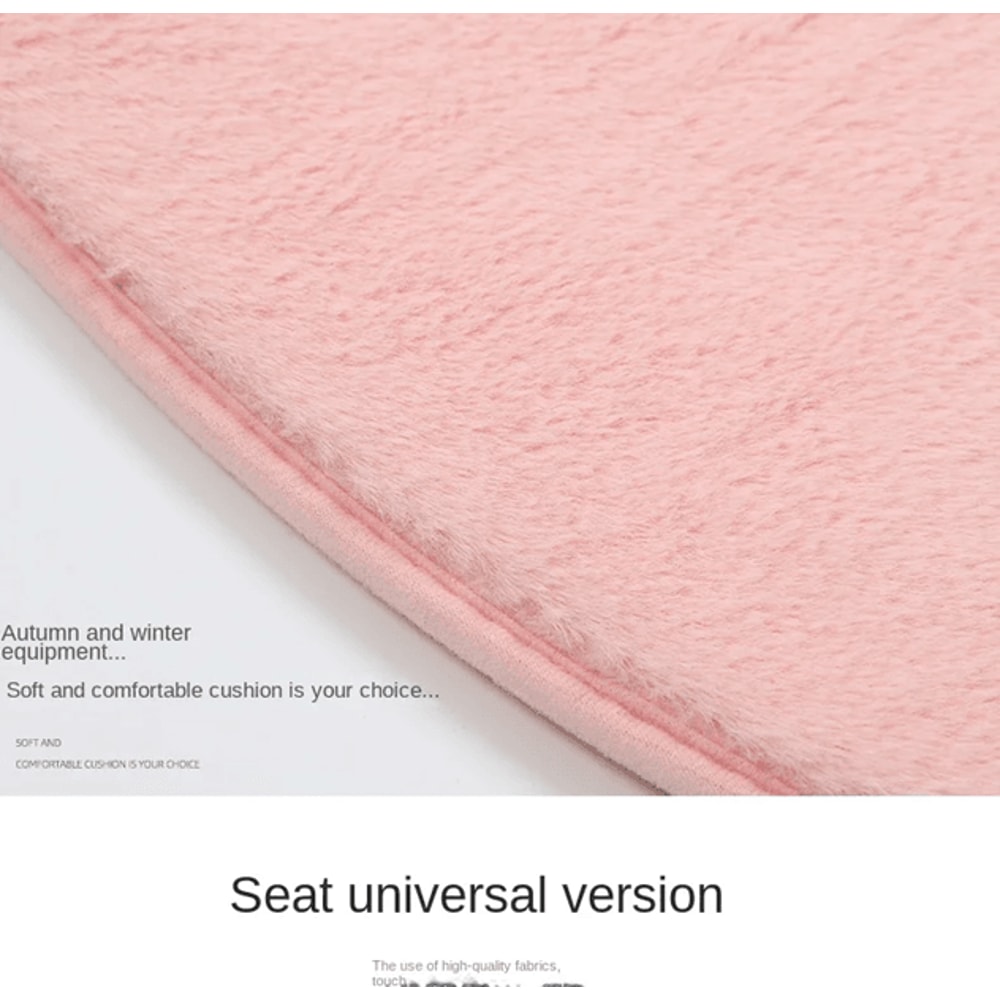 Winter Plush Car Seat Cushion Thick Velvet Warm Seat Pad 1