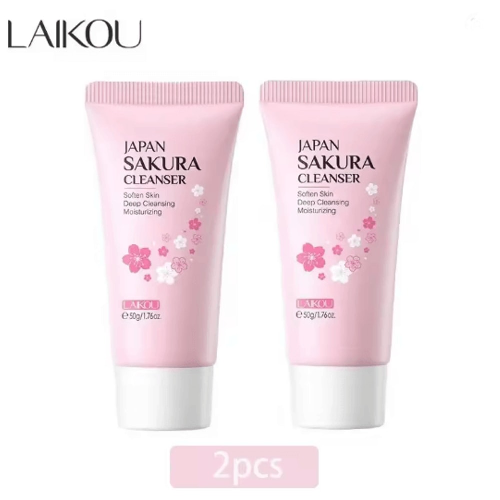 LAIKOU Sakura Gentle Deep Cleansing Face Wash For Oil Control And Pore Care 2