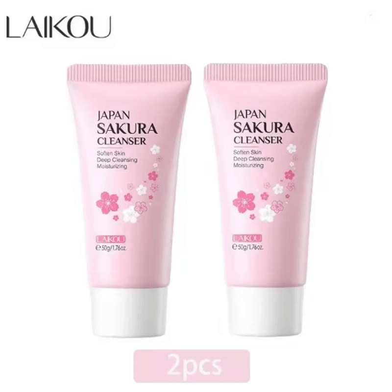 LAIKOU Sakura Gentle Deep Cleansing Face Wash For Oil Control And Pore Care 2