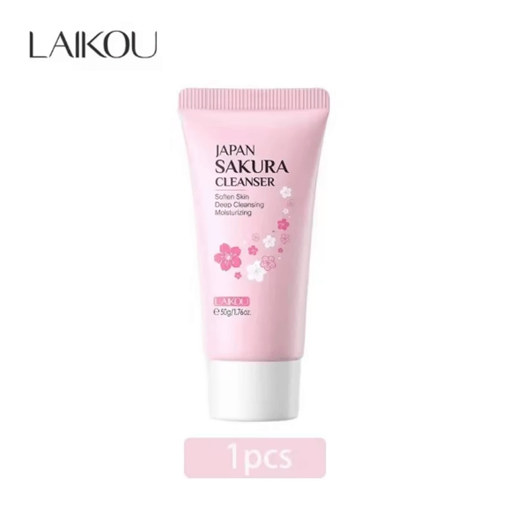 LAIKOU Sakura Gentle Deep Cleansing Face Wash For Oil Control And Pore Care 3