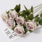 Long Stem Artificial Silk Roses For Wedding Bouquet And Home Decor 8