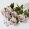 Long Stem Artificial Silk Roses For Wedding Bouquet And Home Decor 8
