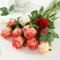 Velvet Silk Artificial Roses Long Stem Flowers For Wedding And Home Decor 7