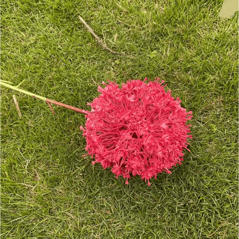 Hot Pink Artificial Rose And Hydrangea Wedding Floral Arrangement Set 9