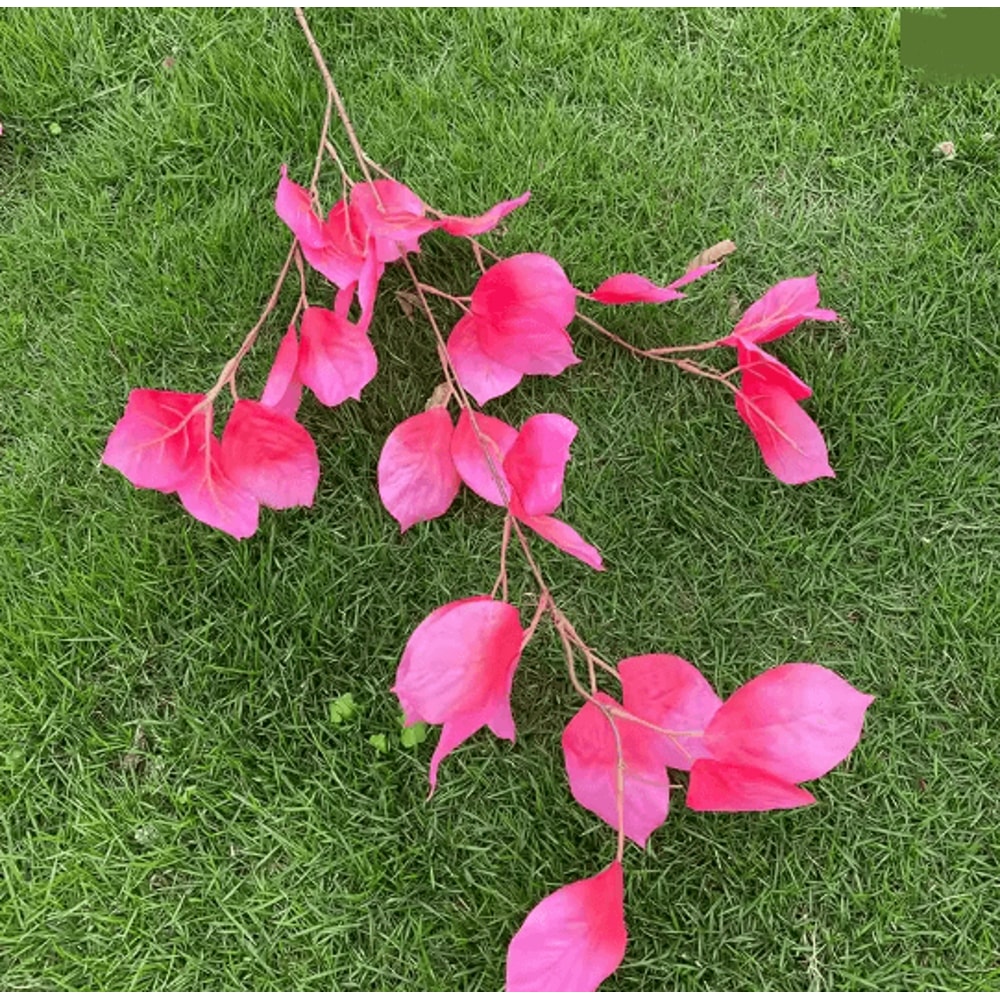 Hot Pink Artificial Rose And Hydrangea Wedding Floral Arrangement Set 12