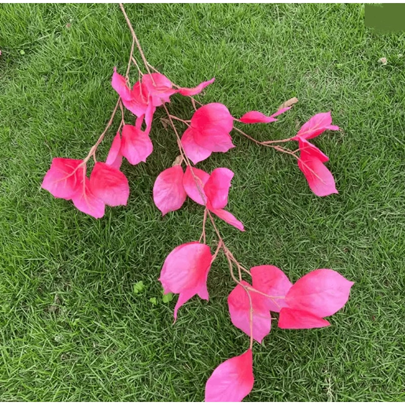 Hot Pink Artificial Rose And Hydrangea Wedding Floral Arrangement Set 12
