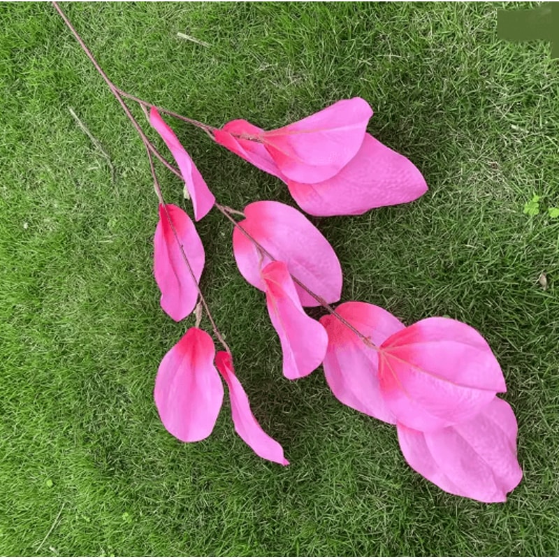 Hot Pink Artificial Rose And Hydrangea Wedding Floral Arrangement Set 13