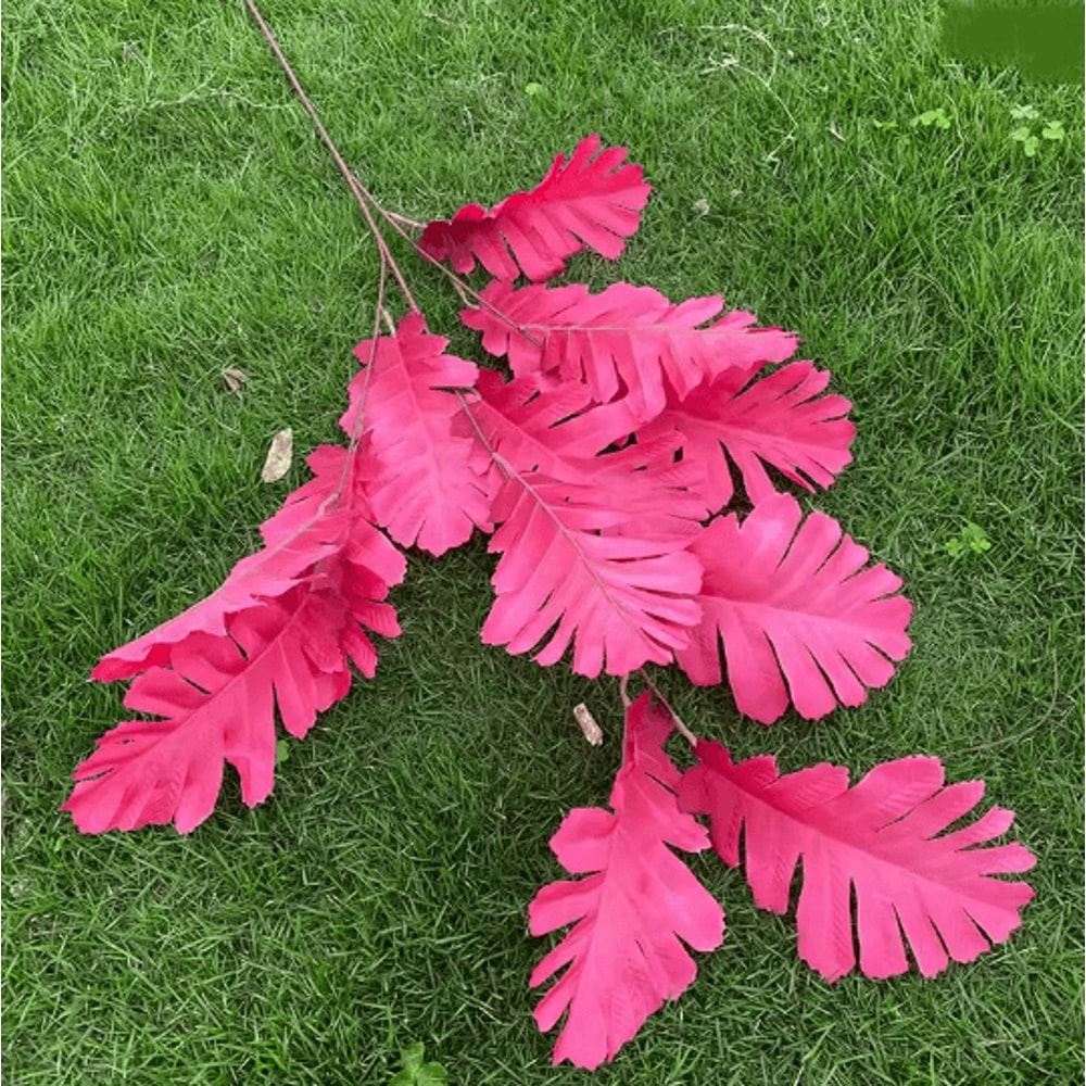 Hot Pink Artificial Rose And Hydrangea Wedding Floral Arrangement Set 14