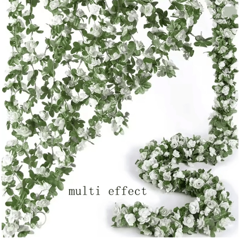 250CM Artificial Rose Vine Garland For Wedding And Home Decor 3