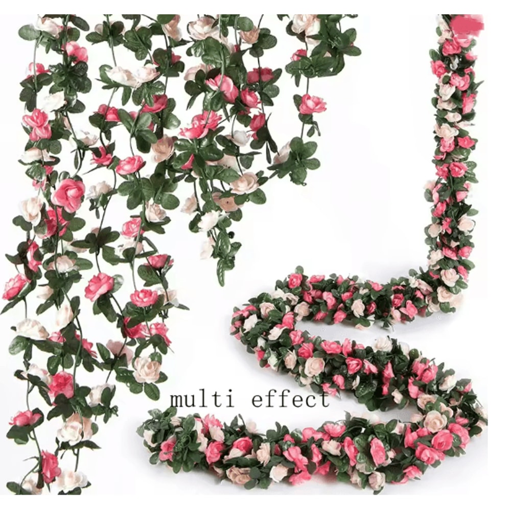 250CM Artificial Rose Vine Garland For Wedding And Home Decor 4