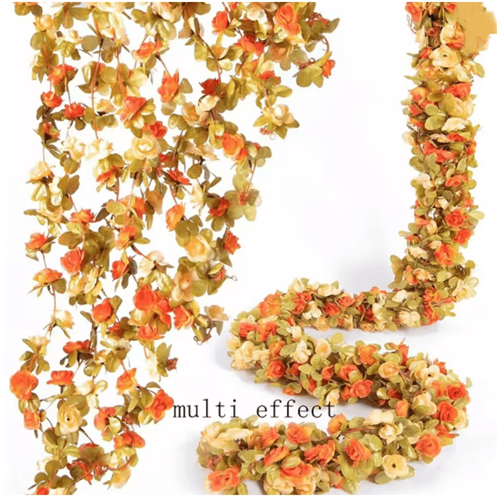 250CM Artificial Rose Vine Garland For Wedding And Home Decor 5