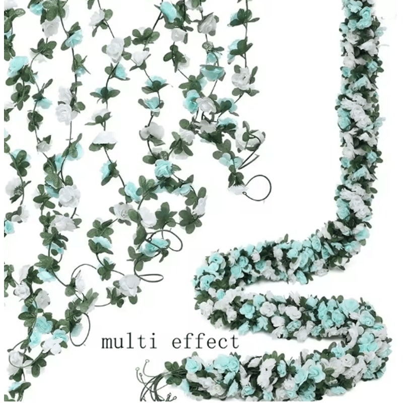 250CM Artificial Rose Vine Garland For Wedding And Home Decor 9