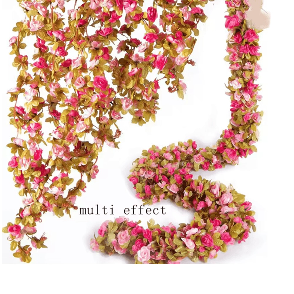250CM Artificial Rose Vine Garland For Wedding And Home Decor 10