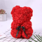 25cm Rose Teddy Bear Gift In Luxury Box Romantic Artificial Flower Bear For Her 10