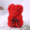 25cm Rose Teddy Bear Gift In Luxury Box Romantic Artificial Flower Bear For Her 4