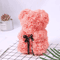 25cm Rose Teddy Bear Gift In Luxury Box Romantic Artificial Flower Bear For Her 8