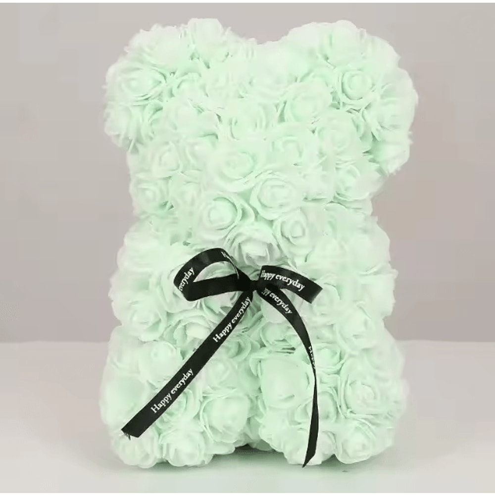 25cm Rose Teddy Bear Gift In Luxury Box Romantic Artificial Flower Bear For Her 22