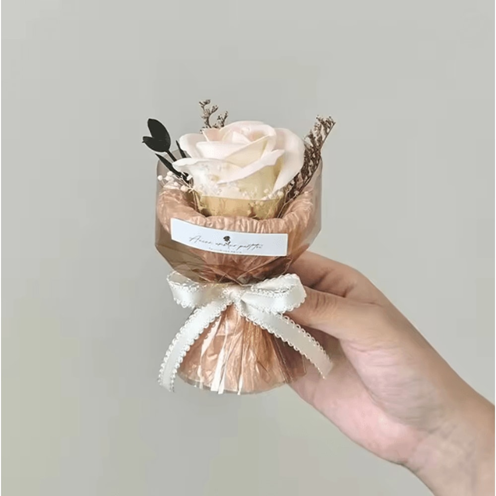 Mini Eternal Flower Bouquet Gift Box Rose And Sunflower Keepsake 5