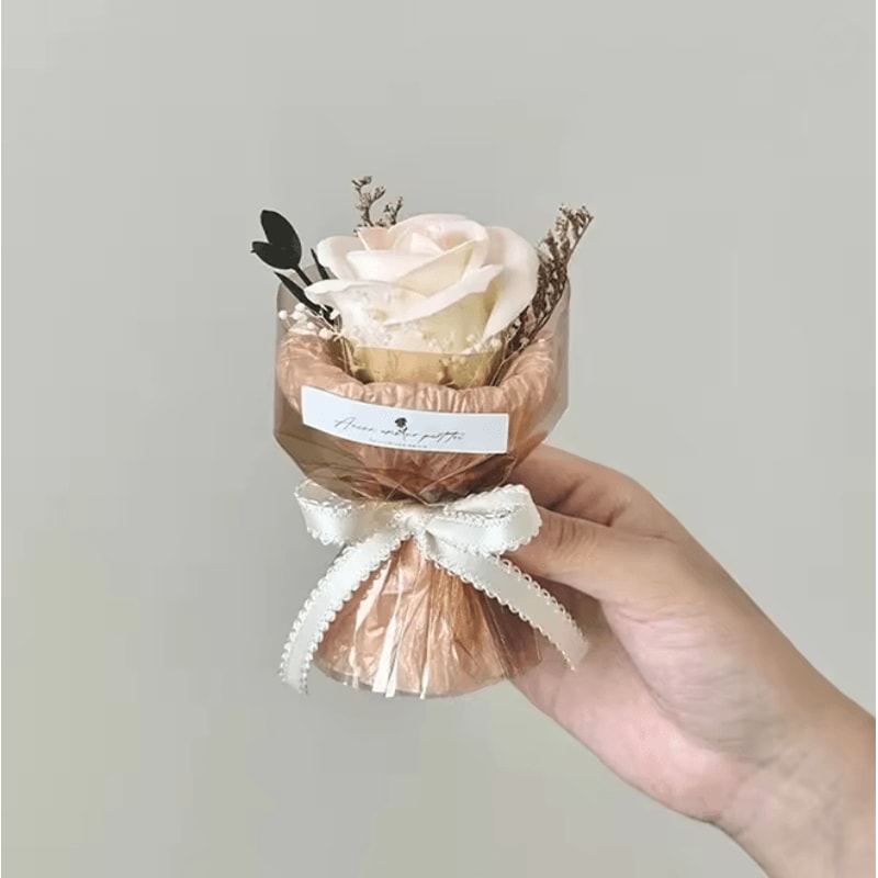 Mini Eternal Flower Bouquet Gift Box Rose And Sunflower Keepsake 5