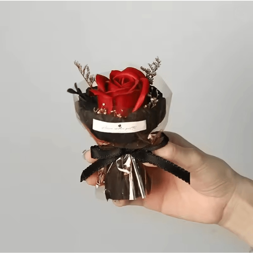 Mini Eternal Flower Bouquet Gift Box Rose And Sunflower Keepsake 8
